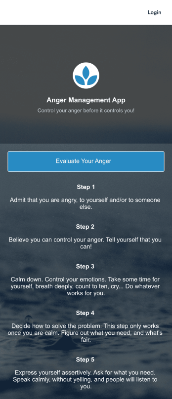 Anger Management App Template