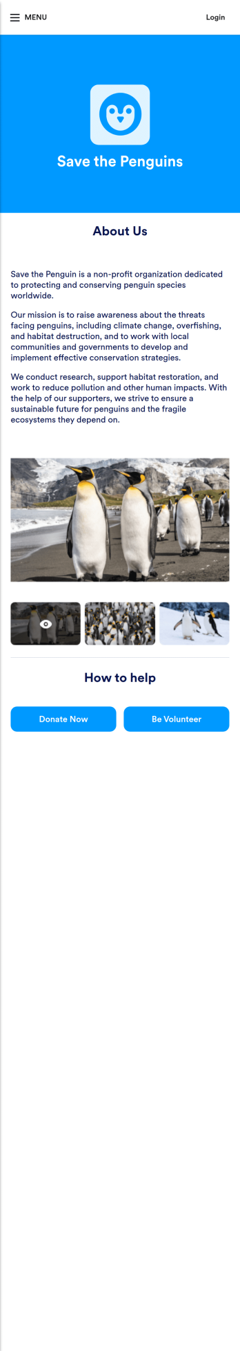 Animal Care Donation App Template