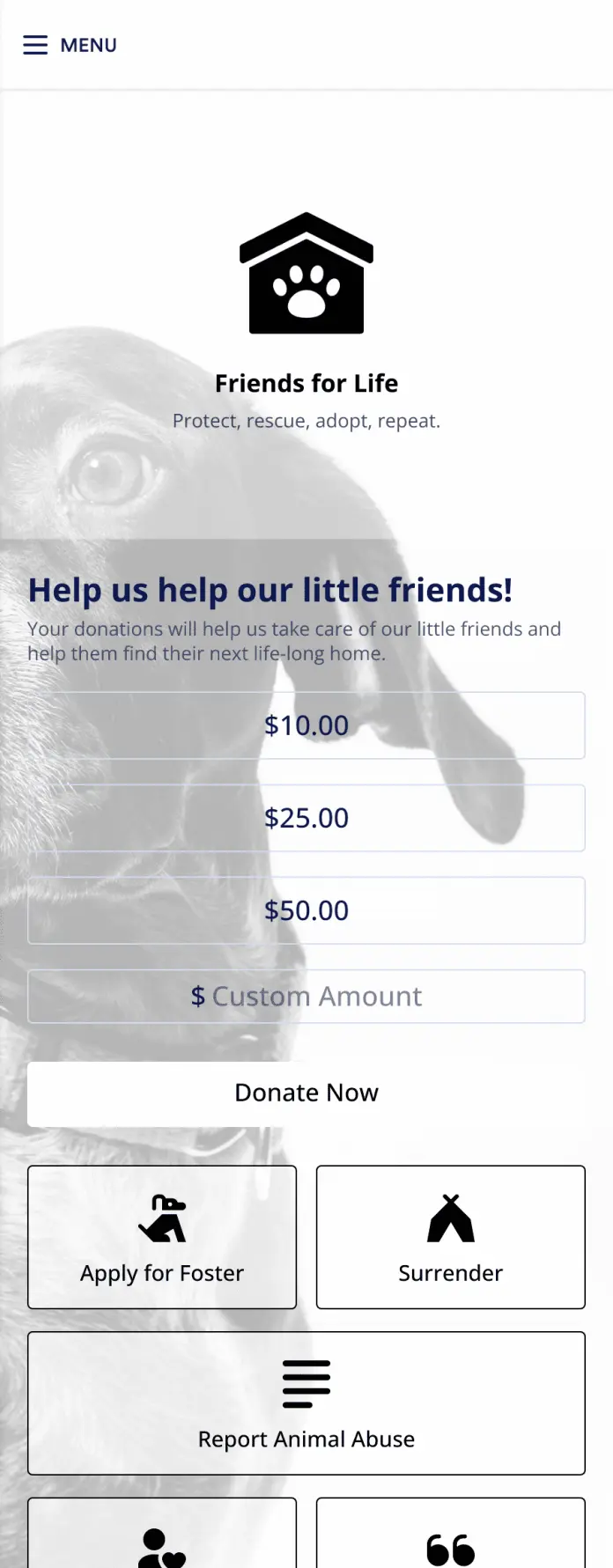 Animal Rescue App