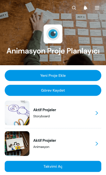 Animasyon Projesi Planlama Uygulama Șablonu