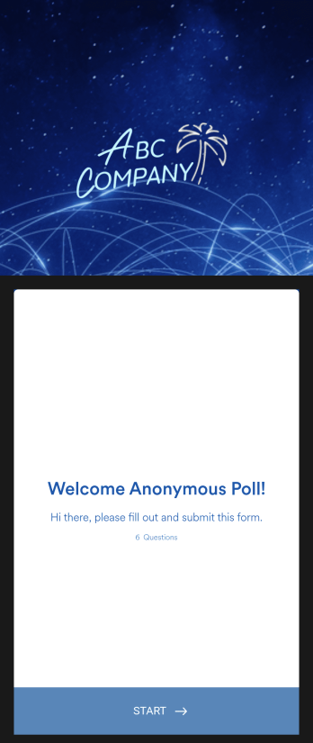 Anonymous Poll App Template