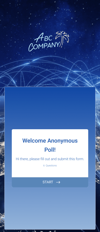 Anonymous Poll App Template