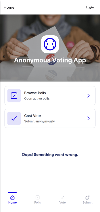 Anonymous Voting App Template