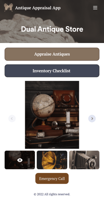 Antique Appraisal App Template