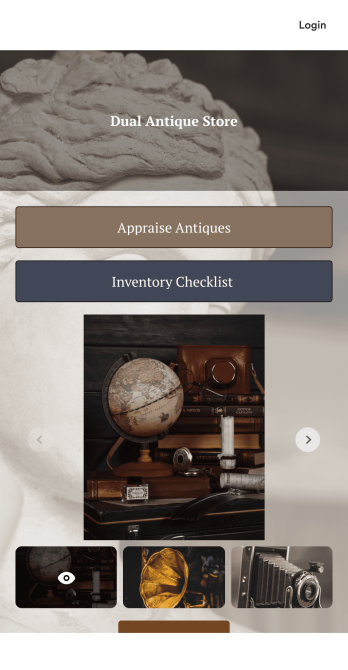 Antique Appraisal App Template