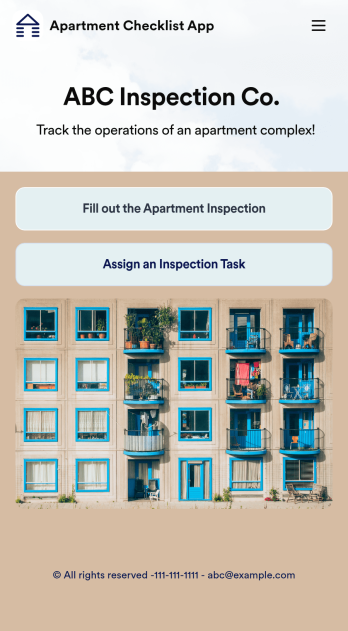 Apartment Checklist App Template
