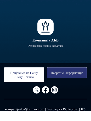 Апликација за Листу Чекања Template