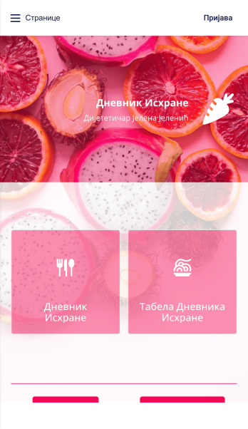 Апликација за Праћење Исхране Template