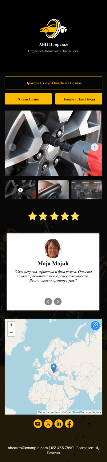 Апликација за Процену Оштећења Аутомобила Template