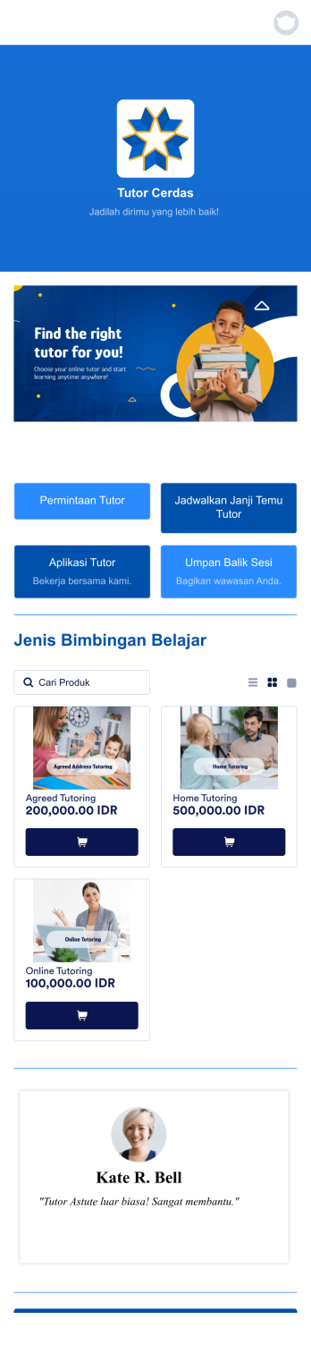 Aplikasi Bimbingan Belajar Template