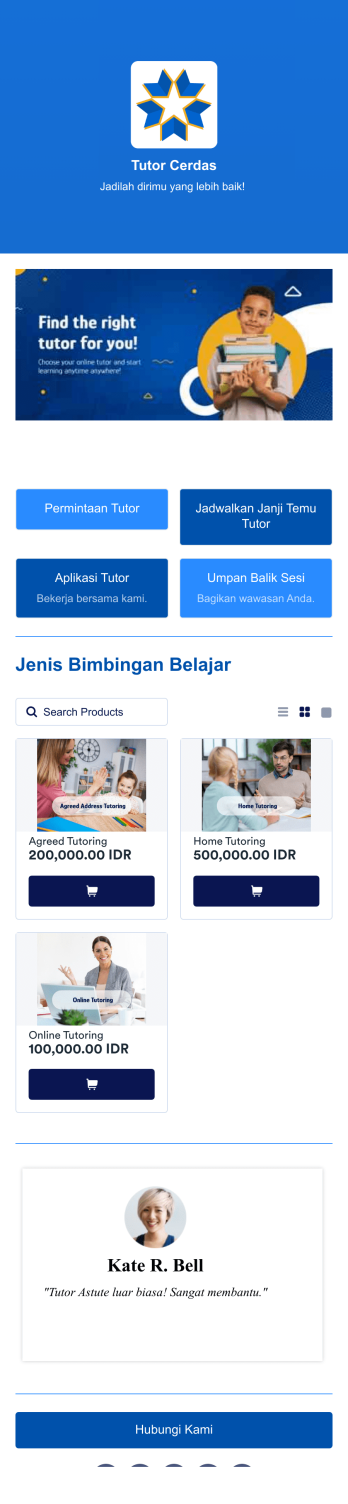 Aplikasi Bimbingan Belajar Template