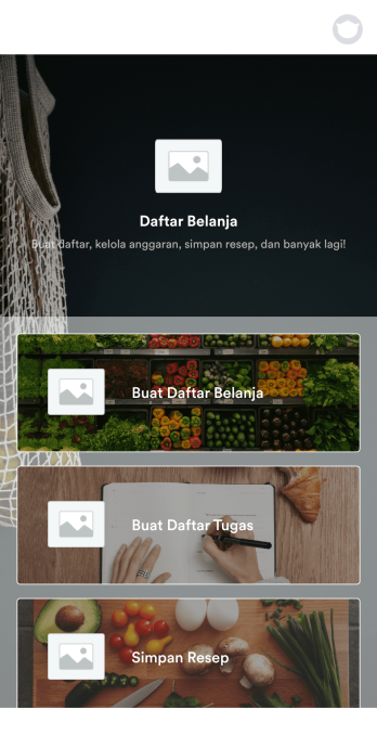 Aplikasi Daftar Belanja Template
