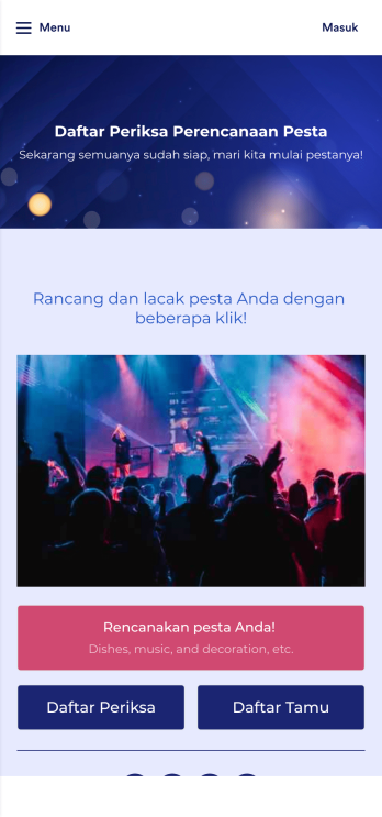 Aplikasi Daftar Periksa Perencanaan Pesta