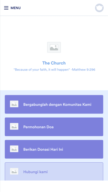Aplikasi Donasi Gereja Template