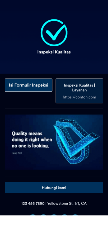 Aplikasi Inspeksi Seluler Template