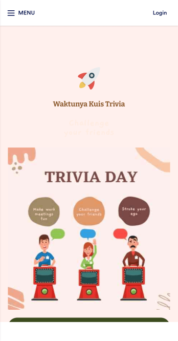 Aplikasi Kuis Trivia App Template