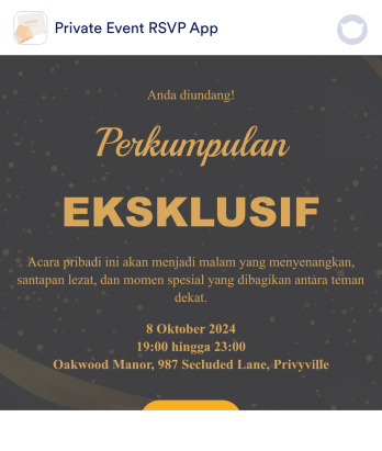 Aplikasi RSVP Acara Pribadi Template