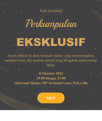 Aplikasi RSVP Acara Pribadi Template