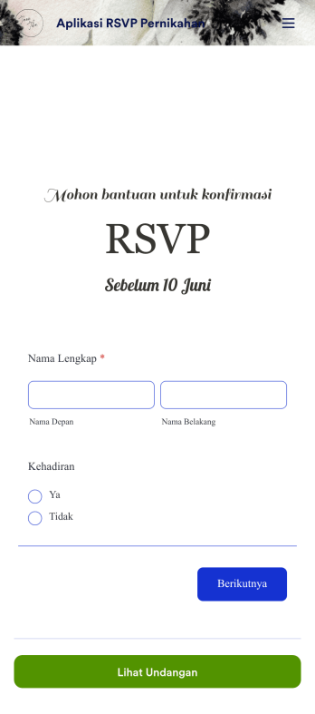 Aplikasi RSVP Pernikahan