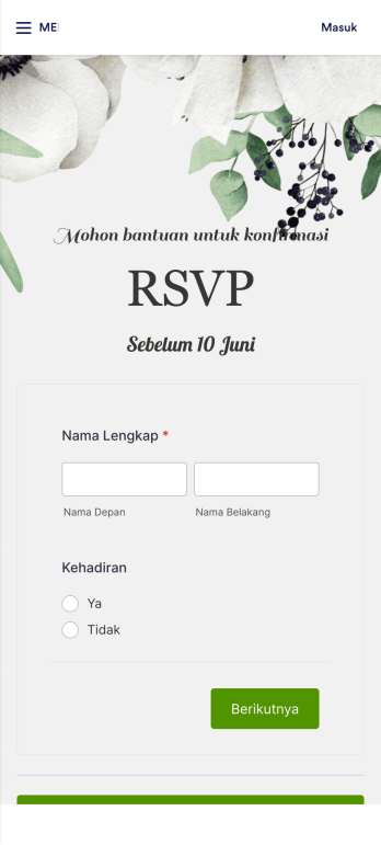 Aplikasi RSVP Pernikahan