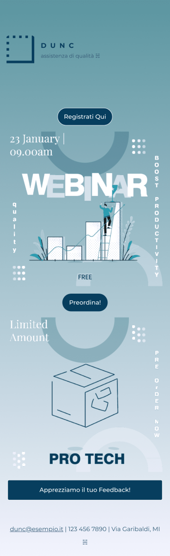 App Aziendale per la Bio di Instagram Template