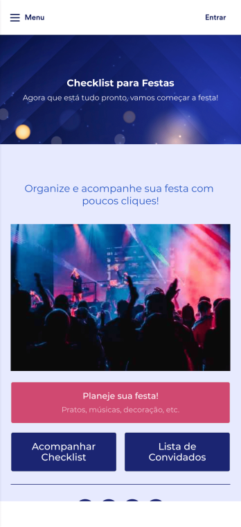 App Checklist para Festas Template