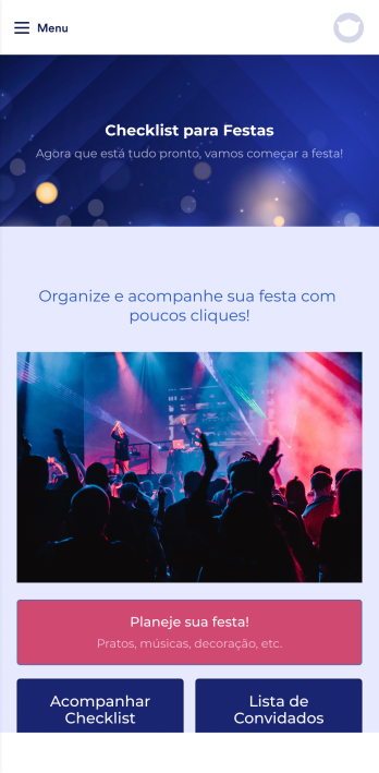 App Checklist para Festas Template