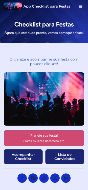 App Checklist para Festas