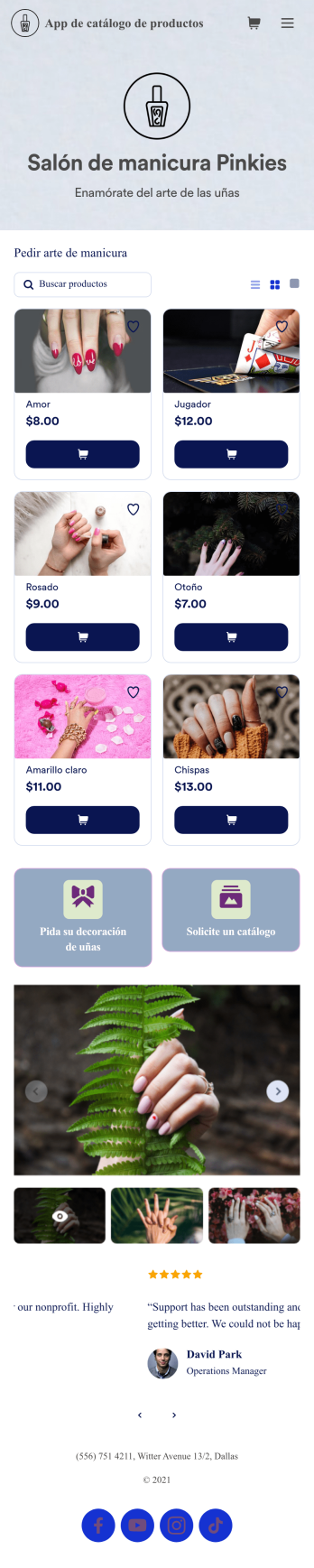 App de catálogo de productos