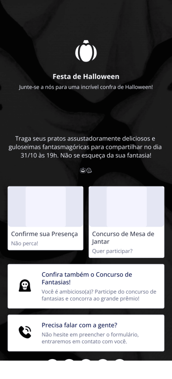 App de Confirmação de Presença para Halloween
