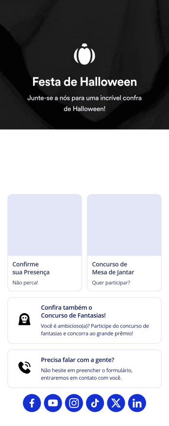 App de Confirmação de Presença para Halloween