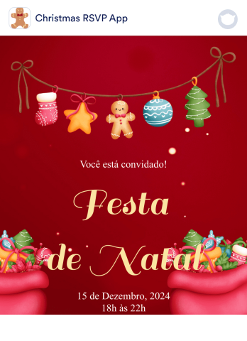 App de Confirmação de Presença para Natal Template
