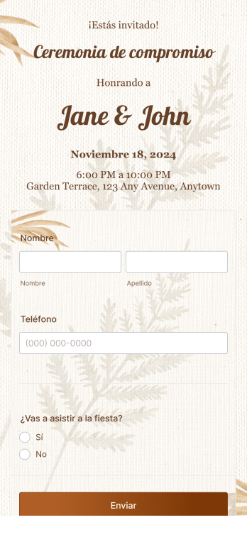 App de confirmación de asistencia a compromiso