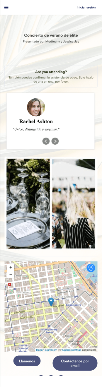 App de confirmación de asistencia