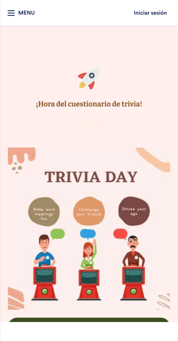 App de cuestionario de trivia