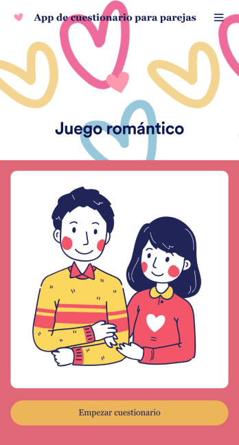 App de cuestionario para parejas