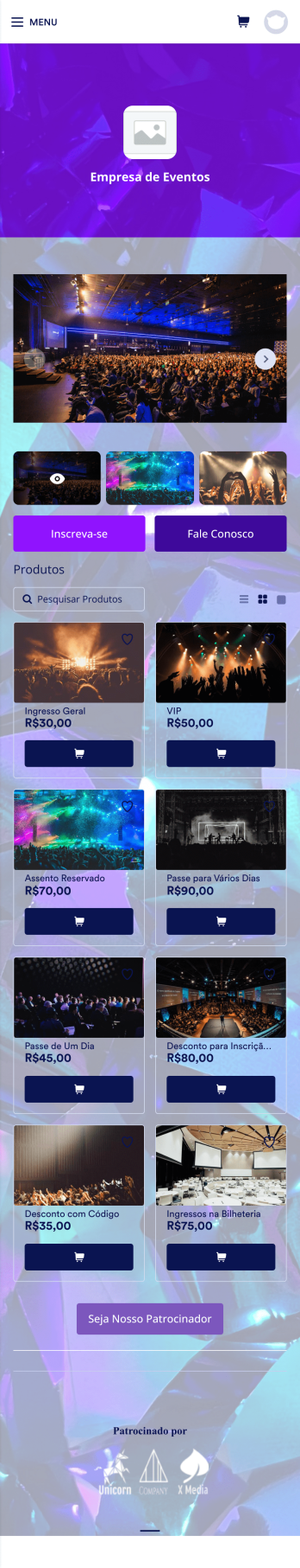 App de Inscrição para Evento Template