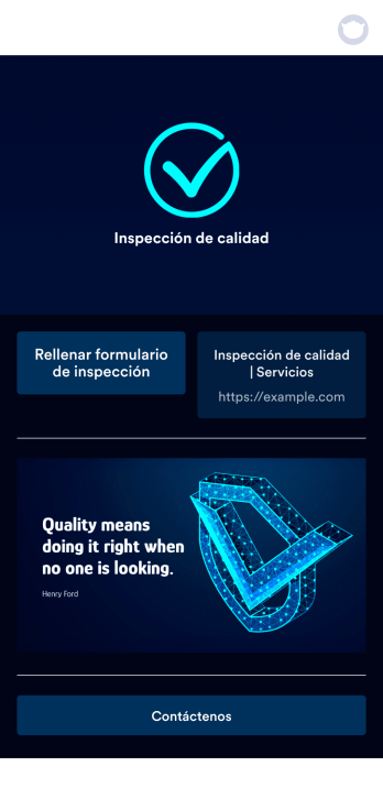 App de inspección móvil Template