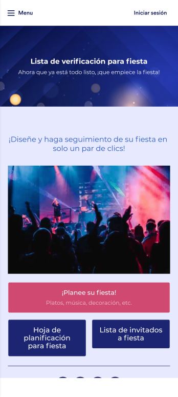 App de lista de verificación para fiesta Template