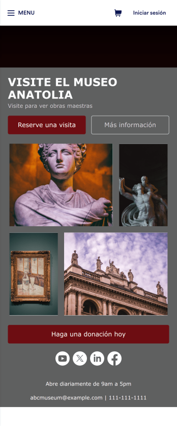 App de museo Template