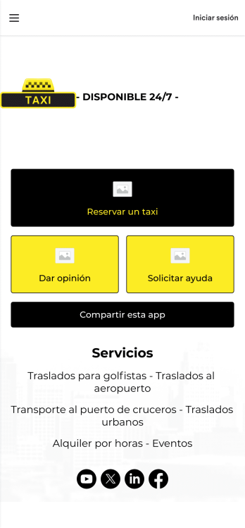 App de propina para taxi Template