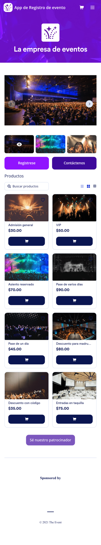 App de Registro de evento