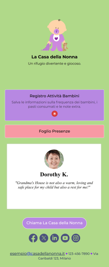 App di Accesso al Centro Infanzia