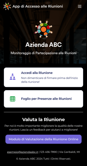 App di Accesso alle Riunioni