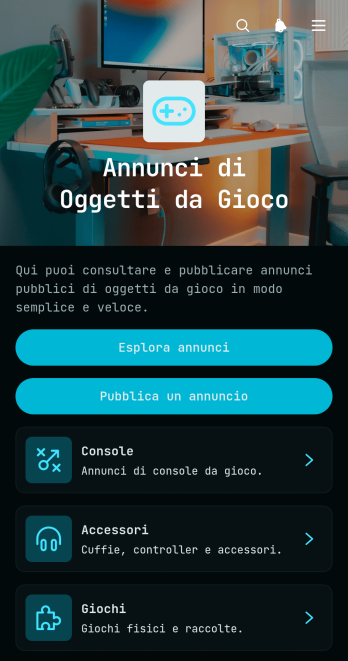 App di Annunci di Articoli per Videogiochi