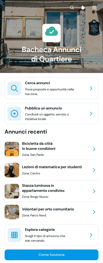 App di Annunci di Quartiere