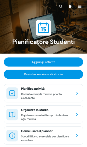 App di Pianificazione per Studenti