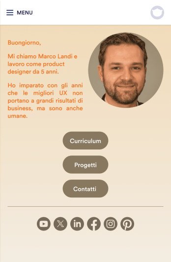 App di Portfolio Personale Template