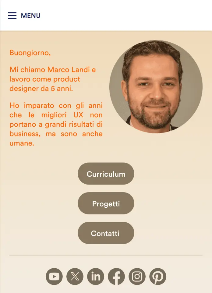 App di Portfolio Personale