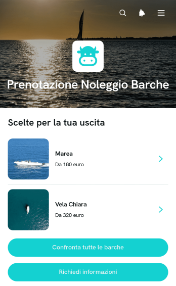 App di Prenotazione per Noleggio Barche